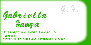gabriella hamza business card